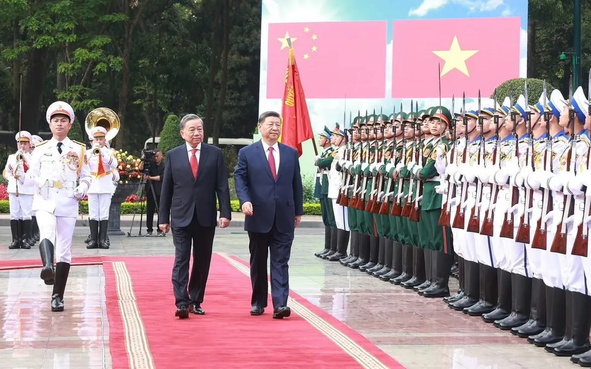 Lễ đón chính thức Tổng Bí thư, Chủ tịch nước Trung Quốc Tập Cận Bình
